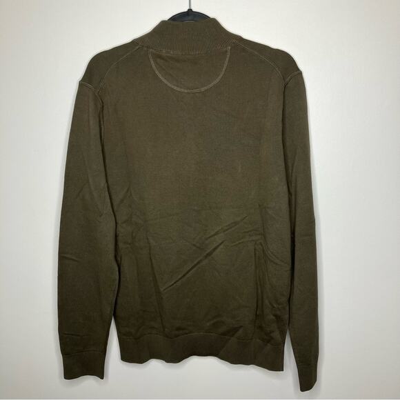 NWT BRAX Joshua The Knitted Sweater Organic Cotton Cardigan Olive Green Large - Picture 4 of 7